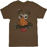 Mr. Potato Head El Grande Face Hasbro Brown T-shirt Tee