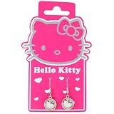 Sanrio - Bijoux fantaisie enfant - Boucles d'oreilles en métal émaillé Hello Kitty Flower