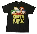 South Park Old South Park Vintage Cast Men's Black Tee