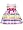 Rare Editions Girls 2-6X Shantung Dress, Ivory/Multi, 2T