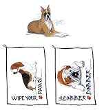 Boxer Wipe Your Paws Towel