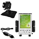 Toshiba e750 Auto Bean Bag Dash Holder with Car Charger - Uses Gomadic TipExchange