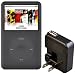 Rix iPod classic 160GB�ѥ��ꥳ�󥱡��� �֥�å� �վ��ݸ����+AC�����ץ�(�֥�å�)�դ� RX-IPS16B-AC