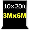 Professional Photography Studio Full Body Shot Black Muslin Backdrop 10' x 20' (3m x 6x)