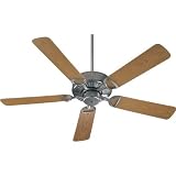 Quorum Fans 143525-9 52 Estate Patio Traditional Energy Star WET Outdoor Galvanized Ceiling Fan