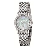 Gucci Women`s YA126506 G Timeless Diamond Bezel MOP White Dial Watch
