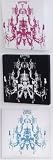 DuffyLondon Chandelier Print Wall Squares