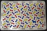 Vo-Toys Placemat Bone Motif 17x11in