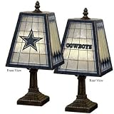 Dallas Cowboys Memory Company Art Glass Table Lamp NFL Football Fan Shop Sports Team Merchandise