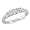 1/2 ct.t.w. Three-Stone Diamond Ring in 10k White Gold, I2-I3, G-H-I