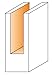CMT 812.595.11, Straight Bit, 1/2-Inch Shank, 3/8-Inch Diameter,Orange