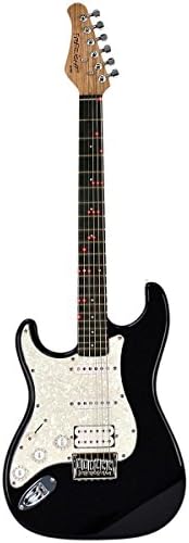 Fretlight FG-521 Left-Handed Electric Guitar with Built-in Lighted Learning System Black