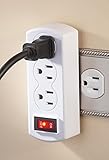 Triple Plug Outlet Adapter With On/Off Switch