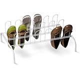 Honey-Can-Do SHO-01171 Nine-Pair Shoe Rack, White