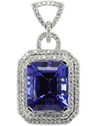 14K Exquisite Tanzanite Pendant with diamonds (NEW ARRIVAL)