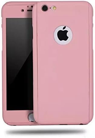 TTGF, iPhone 6 6s plus Case,PC Frame Slim Dual Layer Premium Case for iPhone 6 With 0.3mm Tempered Thinnest Ballistics Glass iPhone 6 plus Screen Protector -Pink