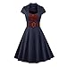 LUOUSE Women's Vintage 1950s Sleeveless Swing Cocktail Party Tea Dresses