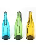 Pack of 3 - Assorted Colour Tealight / Candle Bottles