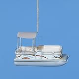 RESIN PONTOON BOAT ORNAMENT
