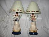 Pair of Jim Shore Angel Lamps Heartwood Creek