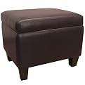 Hartford Storage Ottoman - Dark Brown