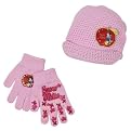 Girls' Snow White Hat/Glove - Pink 4-16