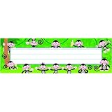 Trend Enterprises Monkey Mischief Desk Toppers Name Plates, 36 per Package (T-69029)