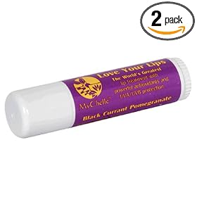 Mychelle Love Your Lips, Black Currant Pomegranate, 0.5 oz (14 g) (Pack of 2) by 