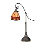 Quoizel Pomez Agate Stone Tiffany 1 Light Task Lamp