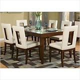 Enzo Dining Table with Extension in Cherry/White