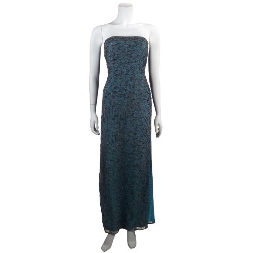 Formal Evening Gown. Strapless Beaded Dress for Prom - Party - Homecoming by Sean Collection (1205)