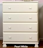 Parker 4-Drawer in Pearl White By Da Vinci Baby Furniture