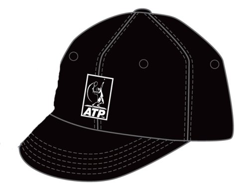 Lotto Tenniscap ATP Tour, Herren, black/white