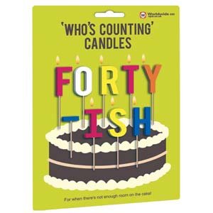Birthday Cake Candles - Fortyish