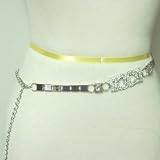 Silver Plated Crystals and Rhinestones Waist Band for Teens