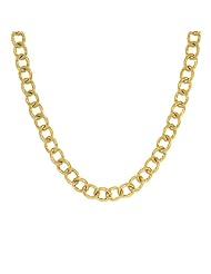 14KT Yellow Oval Link 7.8mm Necklaces Length = 18