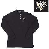 Antigua Pittsburgh Penguins Long Sleeve Classic Pique Polo