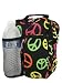 Retro Peace Signs Print Day Pack Bag Shoulder Purse