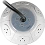 EzGear EzSpace UFO UFO-SP6A-TBOX 6-Outlet Surge Protector (White)