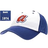 Atlanta Braves 1974 Cooperstown Franchise Fitted Baseball Cap (Royal/ White, X-Large)