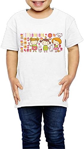 Flower Picking With Friends Cute Short Sleeve Tee-shirt Youth