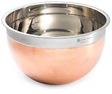 Gourmet Standard 7.5 Quart Copper Exterior / Stainless Steel Interior Mixing Bowl - CB162