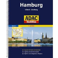 ADAC Stadtatlas Hamburg: L�beck, L�neburg. 1:20000. Insgesamt 359 St�dte und Gemeinden. Citypl�ne und Verkehrslinienpl�ne. CityPilot und Ausflugskarten. GPS-genau