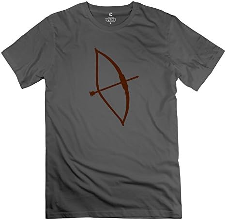 Flycro Men's Arrow Bow Round Neck Retro T-Shirt