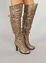 Stove Cut Leatherette Boot