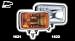 6 DRIVING LIGHTS CHROME HOUSING CLEAR LENSE