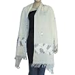 Ivoey Wrap Stoles Wool Embroidery Womens Outerwear India 80 x 27 inches (esrf034)