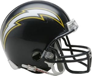 San Diego Chargers Replica Mini Helmet w/ Z2B Face Mask