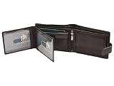 Soft Calf Hide Leather wallet - Black -Gift boxed