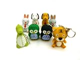 Animal Shaped Key Ring - Mini Torch And Animal Call Sound Keyring Light LEDIMAGE